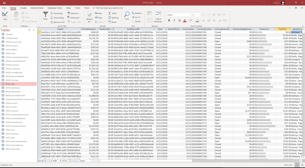 ODBC WriteNow Interface Tool